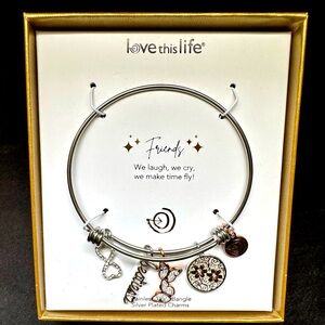 NEW "Friends" Silver Charm Bracelet